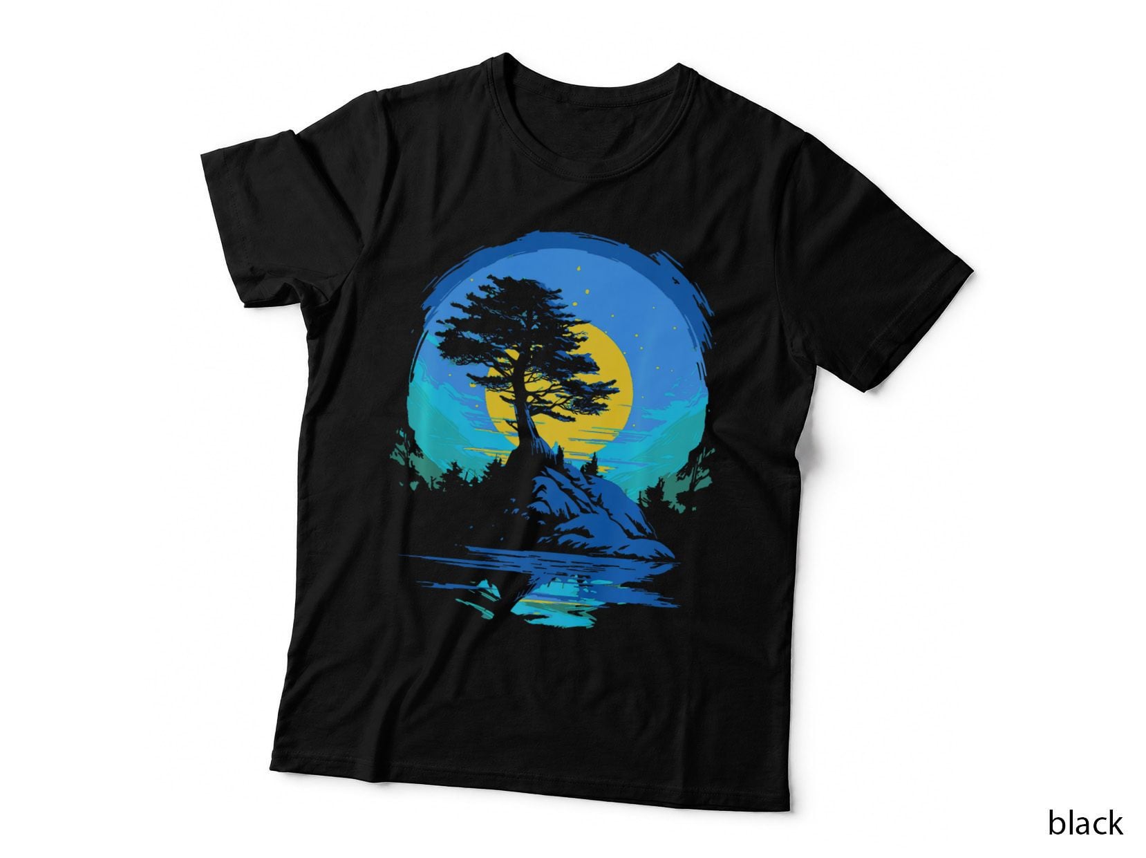 Vintage Japanese Tree Bonsai Art Graphic, Culture T-Shirt