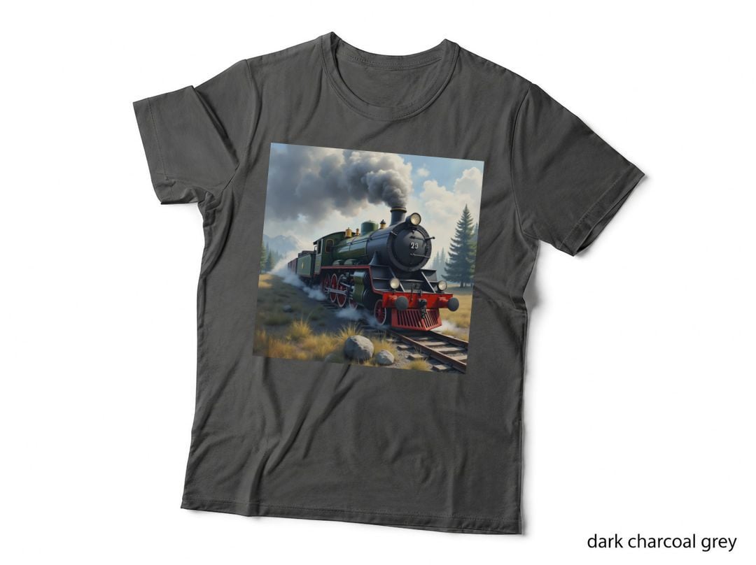 Vintage Locomotive Steam Train Engine 29 Nostalgic Travel T-Shirt