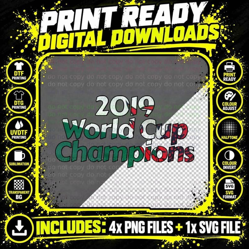 WALES WORLD CUP Champions Classic T-Shirt Png SVG Digital Bundle
