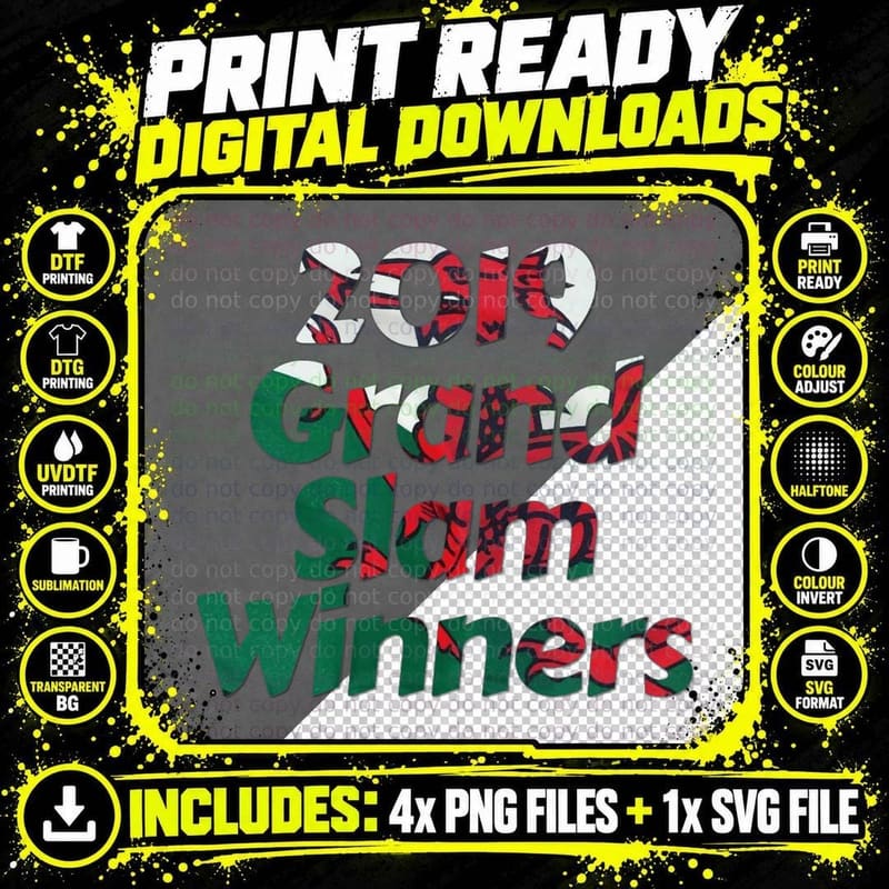Wales Grand Slam Winners Classic T-Shirt Png SVG Digital Bundle