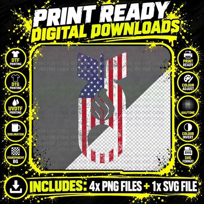 Air Force Ammo Pisspot Distressed Flag Bomb Merica Tee Png SVG Digital Bundle
