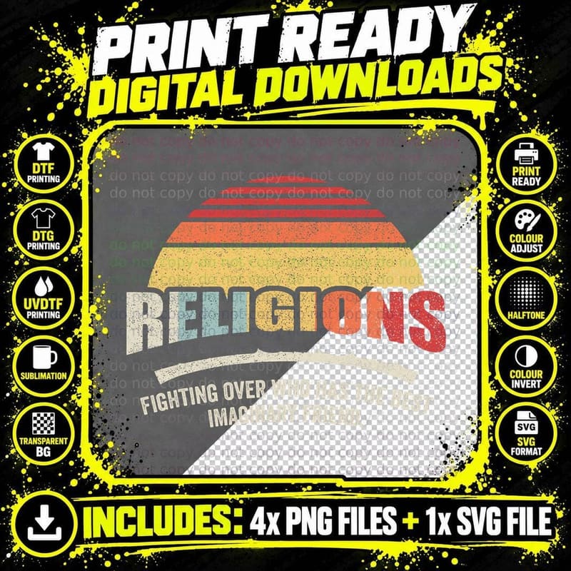 Bag Some Rays Retro Atheist Science Crew Neck - Fit Png SVG Digital Bundle