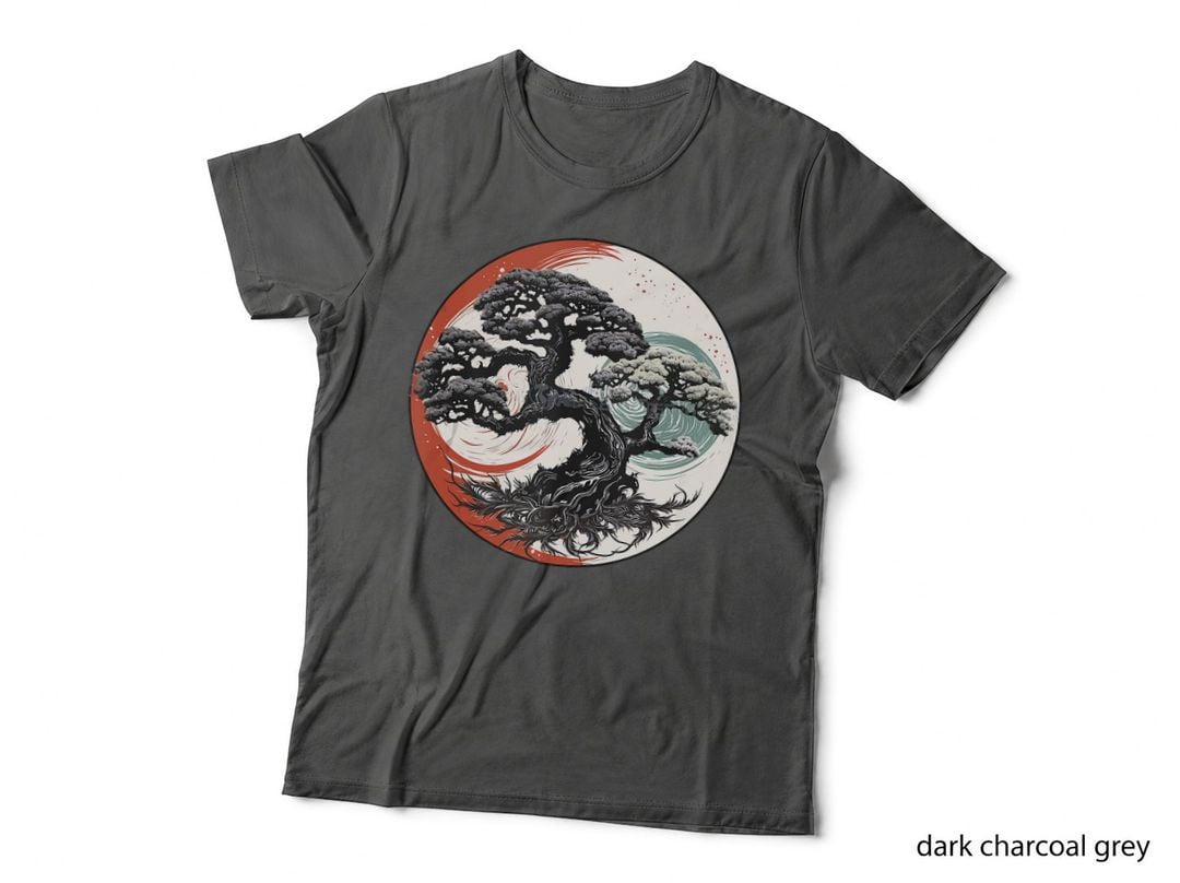 Bonsai Tree Tshirt Retro Buddhism Zen Japanese Culture Lover T-Shirt