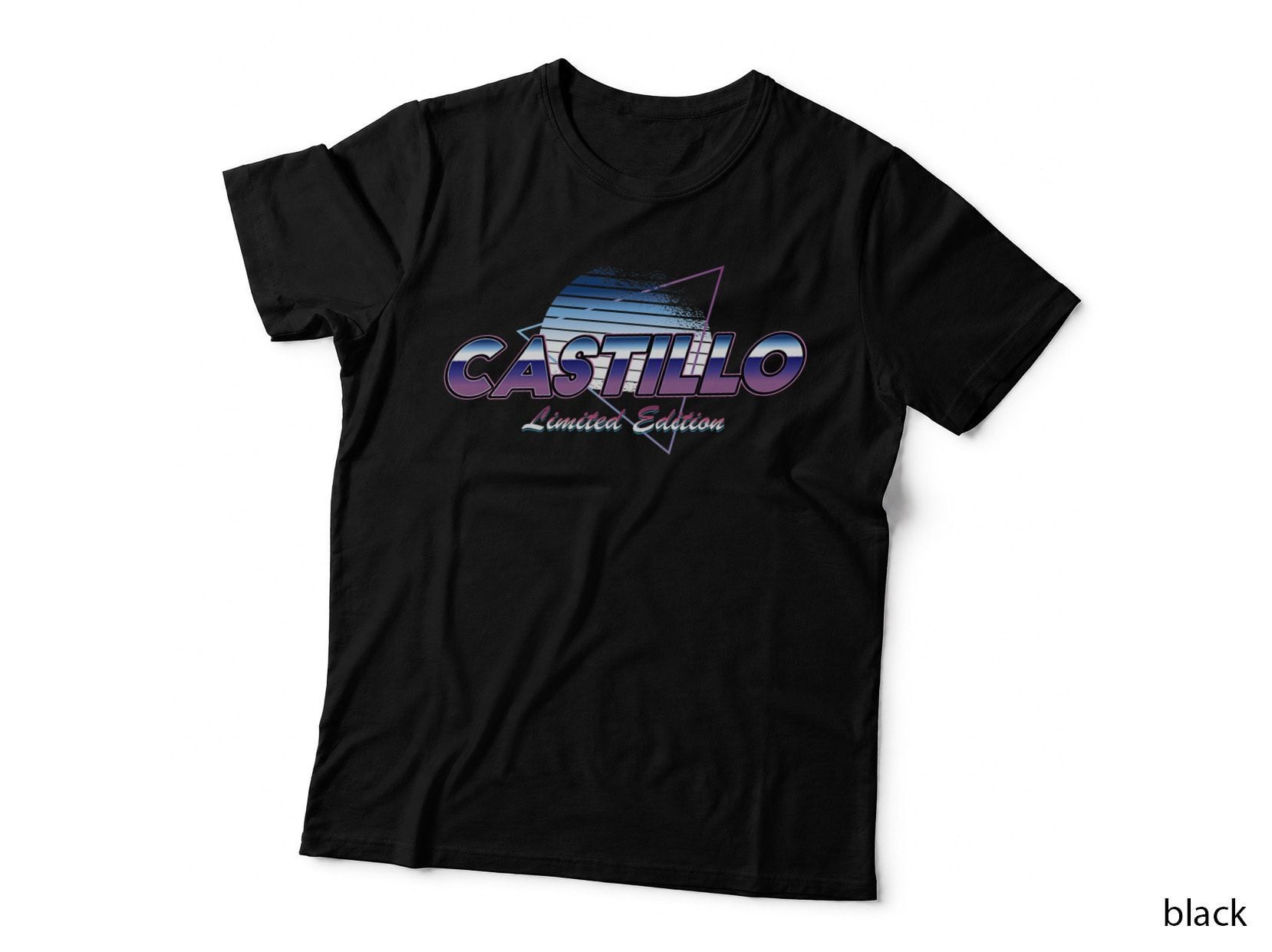 Castillo Name Shirt Aesthetic Vaporwave 80s 90s Surname T-Shirt