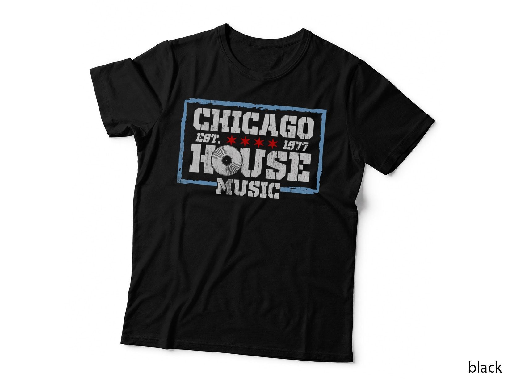 Chicago House Music - Vintage Style EDM DJ T-Shirt