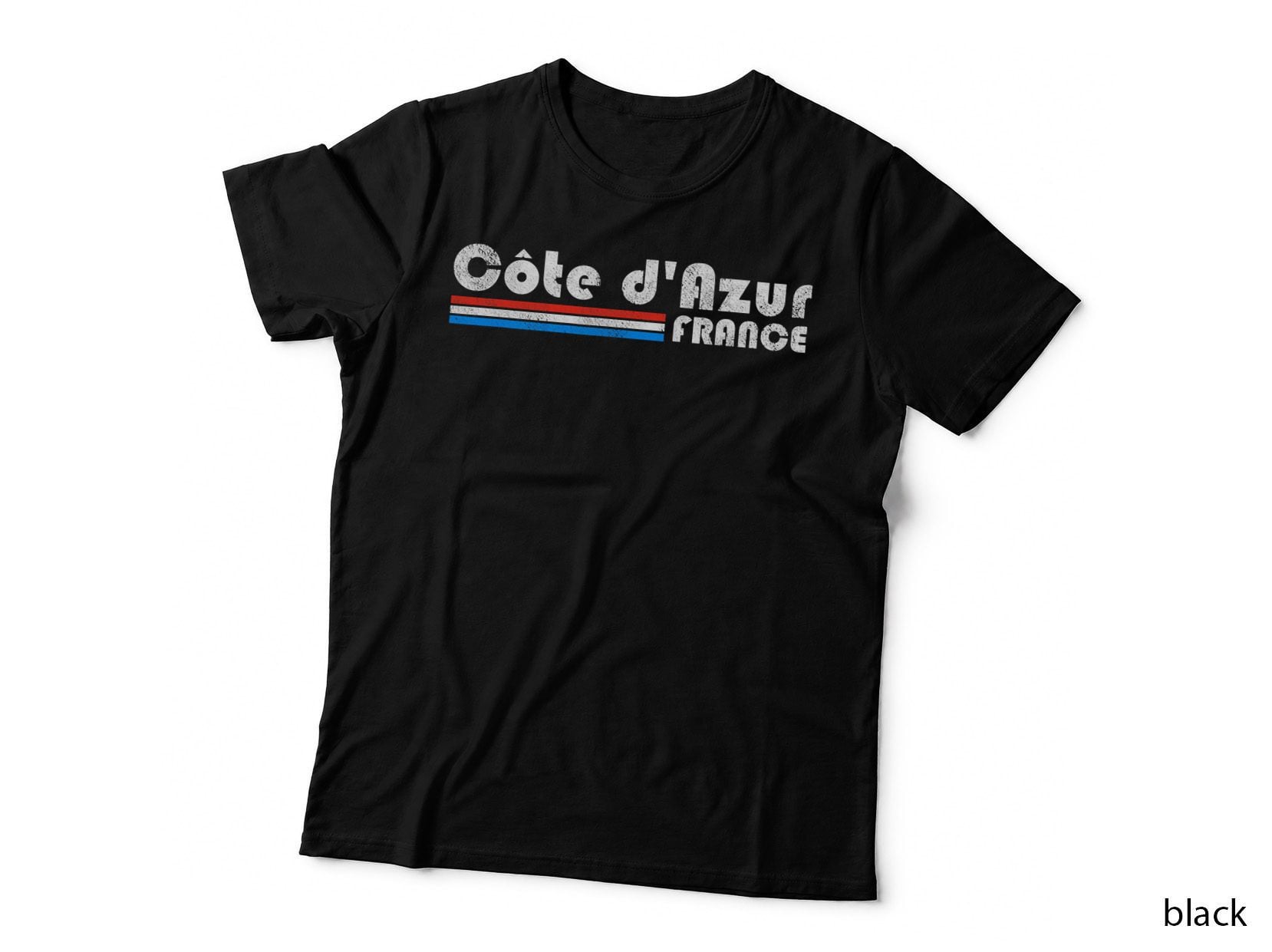 Cote D'azur France Retro Vintage Travel Vacation Gift T-Shirt