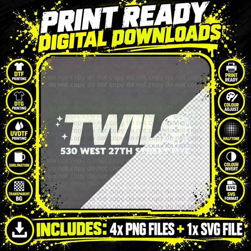Defunct Twilo 90s Gay Nightclub NYC T-Shirt Png SVG Digital Bundle