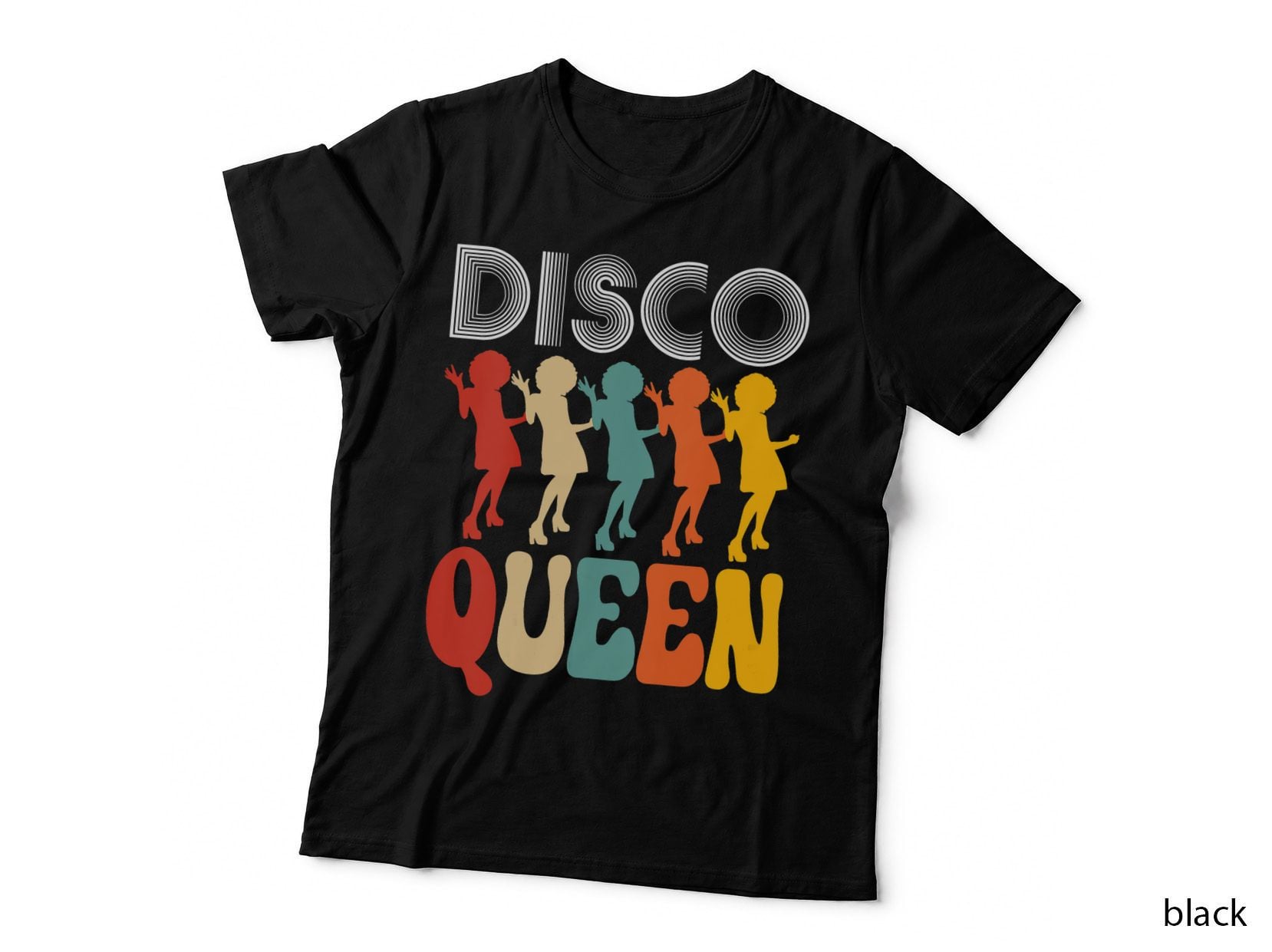 Disco Queen Girls Love Dancing to 70s Music, Party T-Shirt