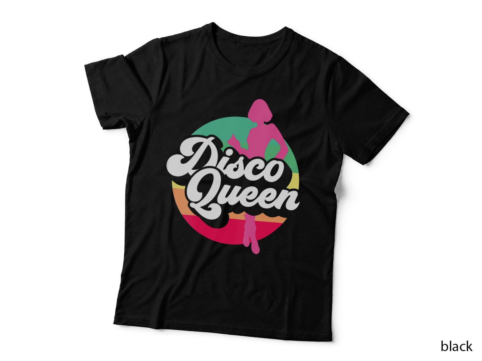 Disco Queen Retro 70s Costume for Women Cool Dance, Party T-Shirt