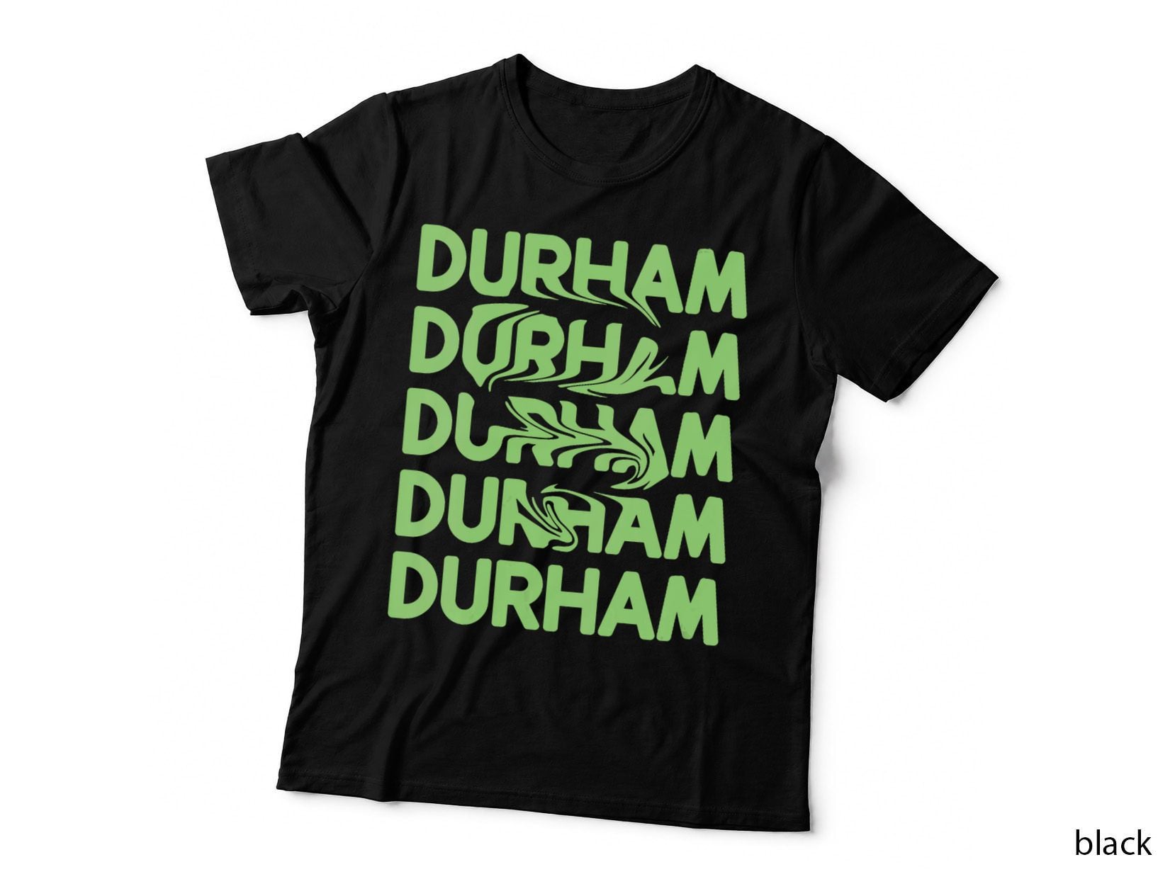 Durham North Carolina Vintage Psychedelic, Retro T-Shirt