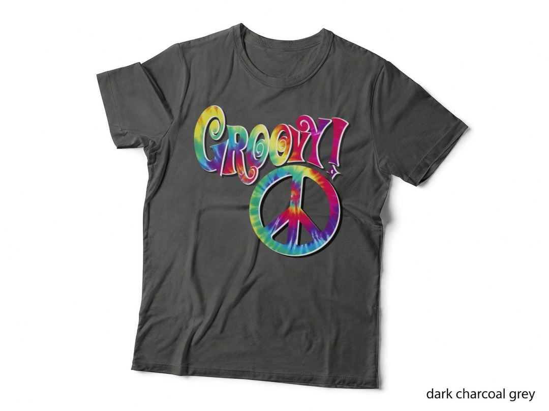 Groovy Vintage Psychedelic Tie Dye Hippie Peace Sign Pullover Hoodie T-Shirt