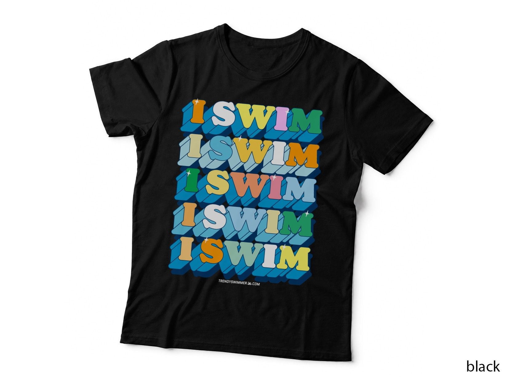 I Swim 70s Retro Repete Groovy Swimmer Pullover Hoodie T-Shirt
