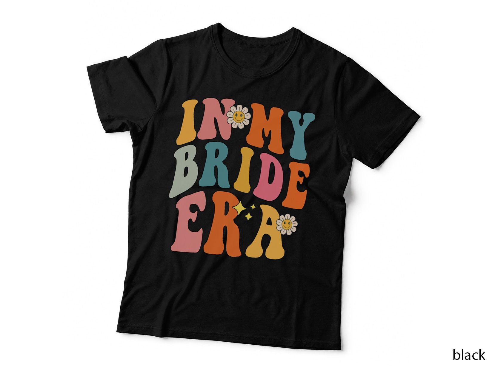 In My Bride Era Groovy Engagement Fiance Bachelorette Party T-Shirt