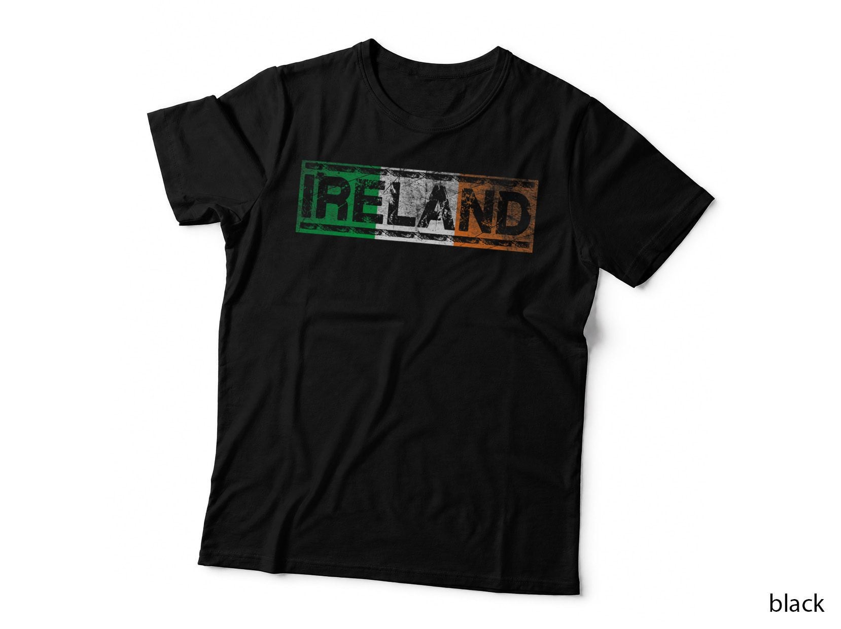 Ireland Retro Flag Irish Heritage Distressed Graphic T-Shirt