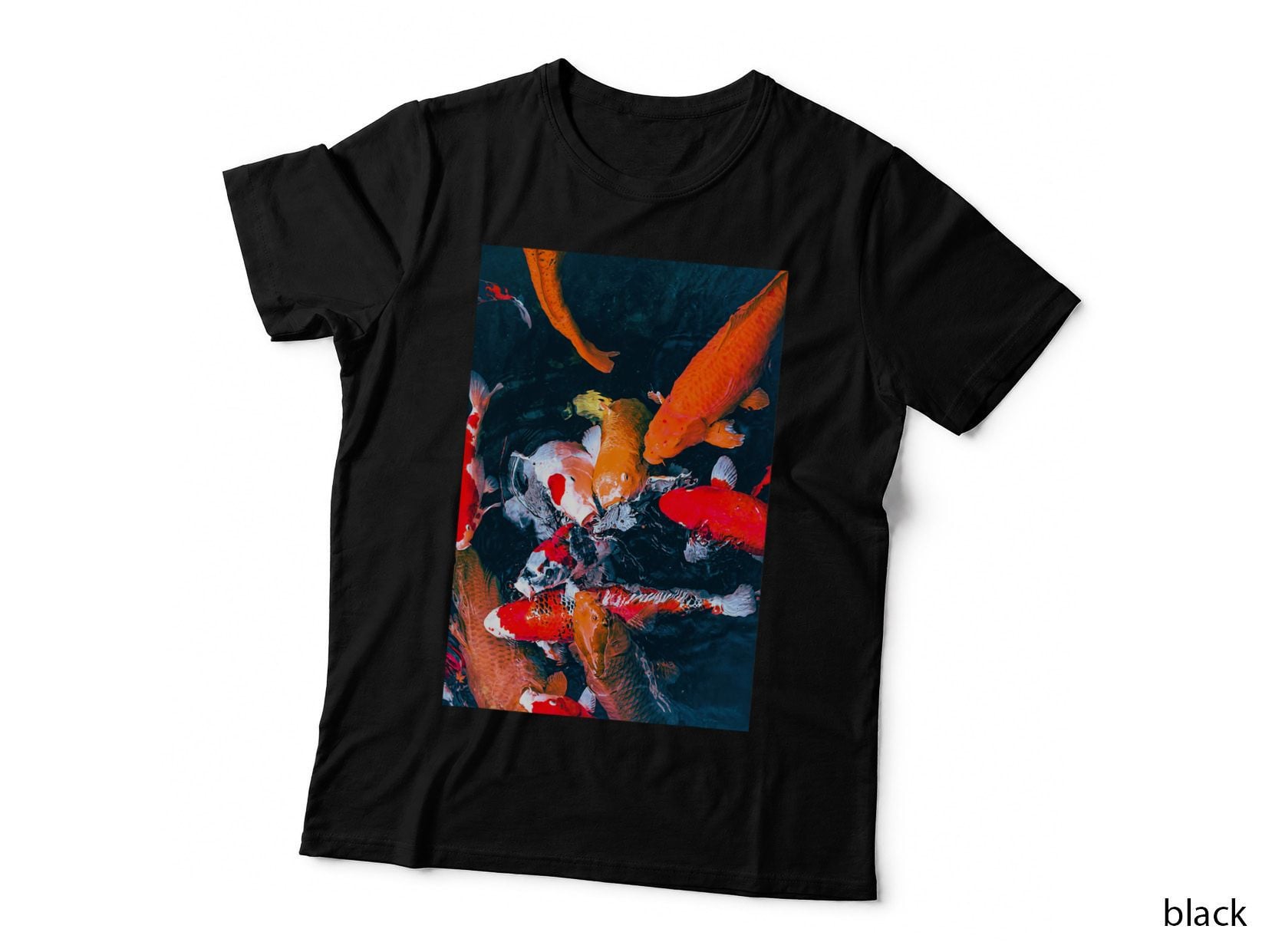 Japanese Streetwear Retro Aesthetic Tokyo Koi Fish Graphic T-Shirt