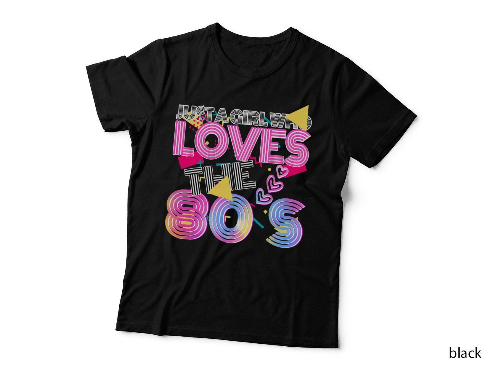 Just a Girl Who Loves 80s Vaporwave 1980s Fashion T-Shirt