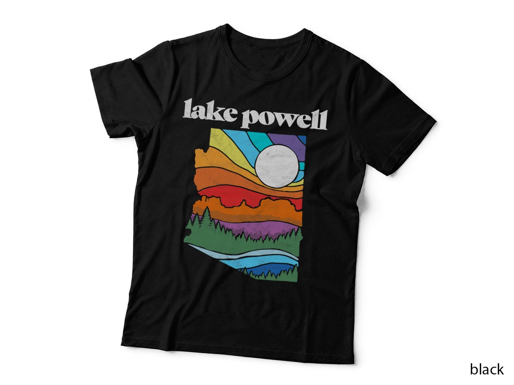 Lake Powell Arizona Vintage Nature Design Outdoor Graphic T-Shirt