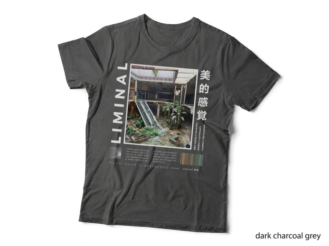 Liminal Spaces Retro Internet 80s & 90s Aesthetic Vaporwave T-Shirt