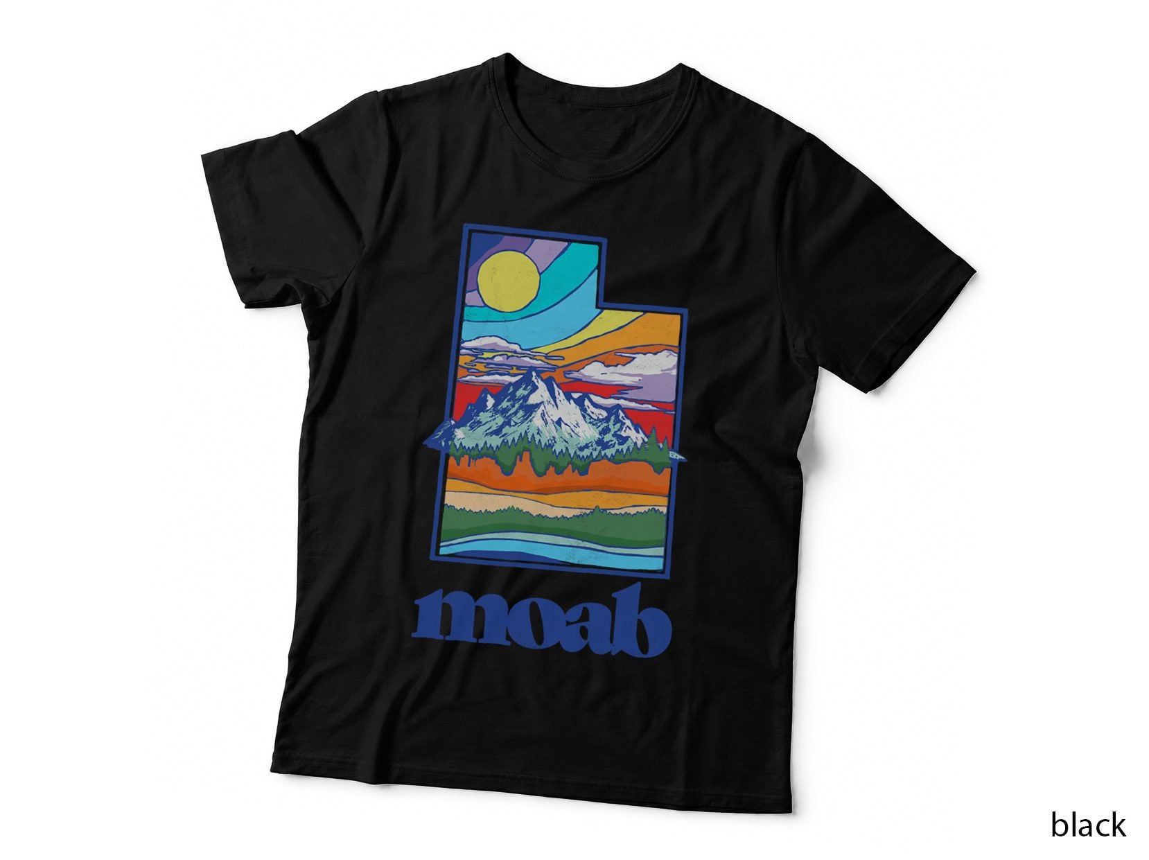 Moab Utah Vintage Nature Outdoor Graphic T-Shirt