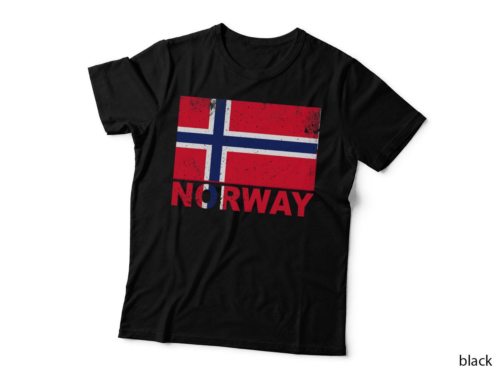 Norway Flag Vintage Scandinavian Origin Nationality Travel T-Shirt