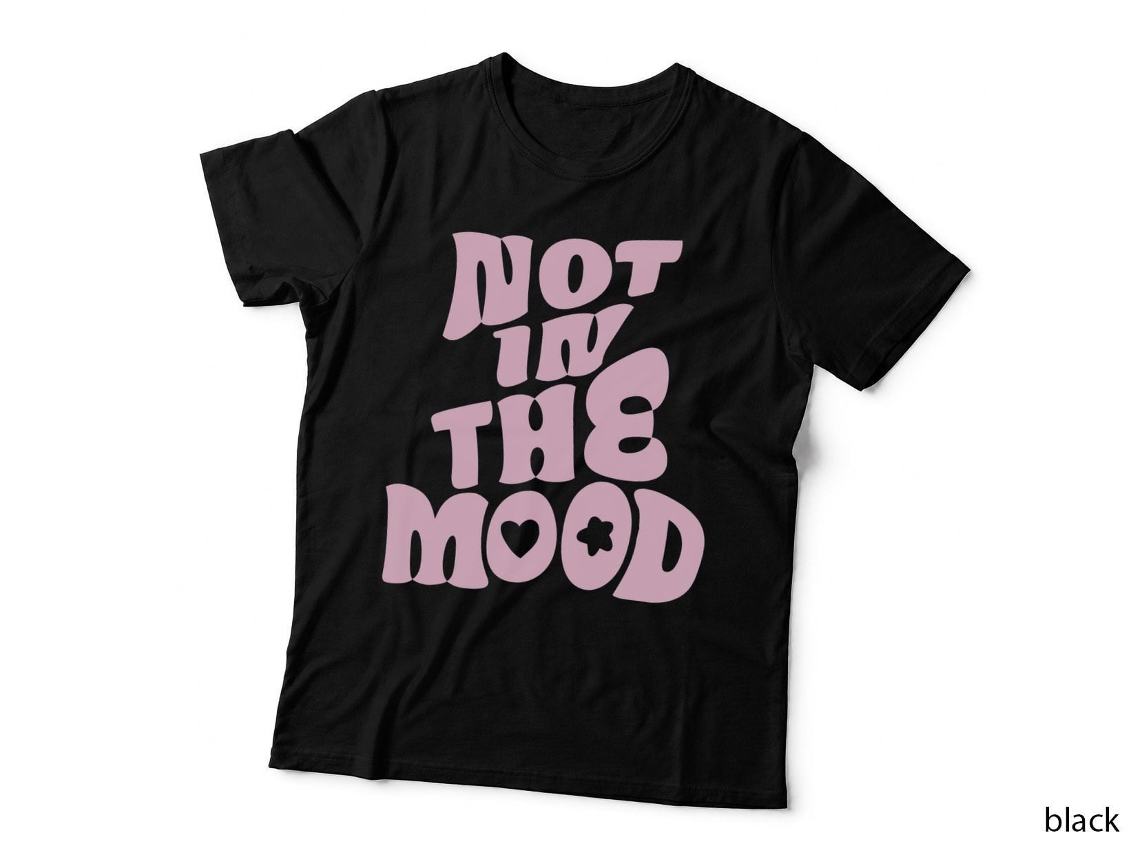 Not in the Mood Tee Pastel Aesthetic Clothes Groovy 60s 70s T-Shirt