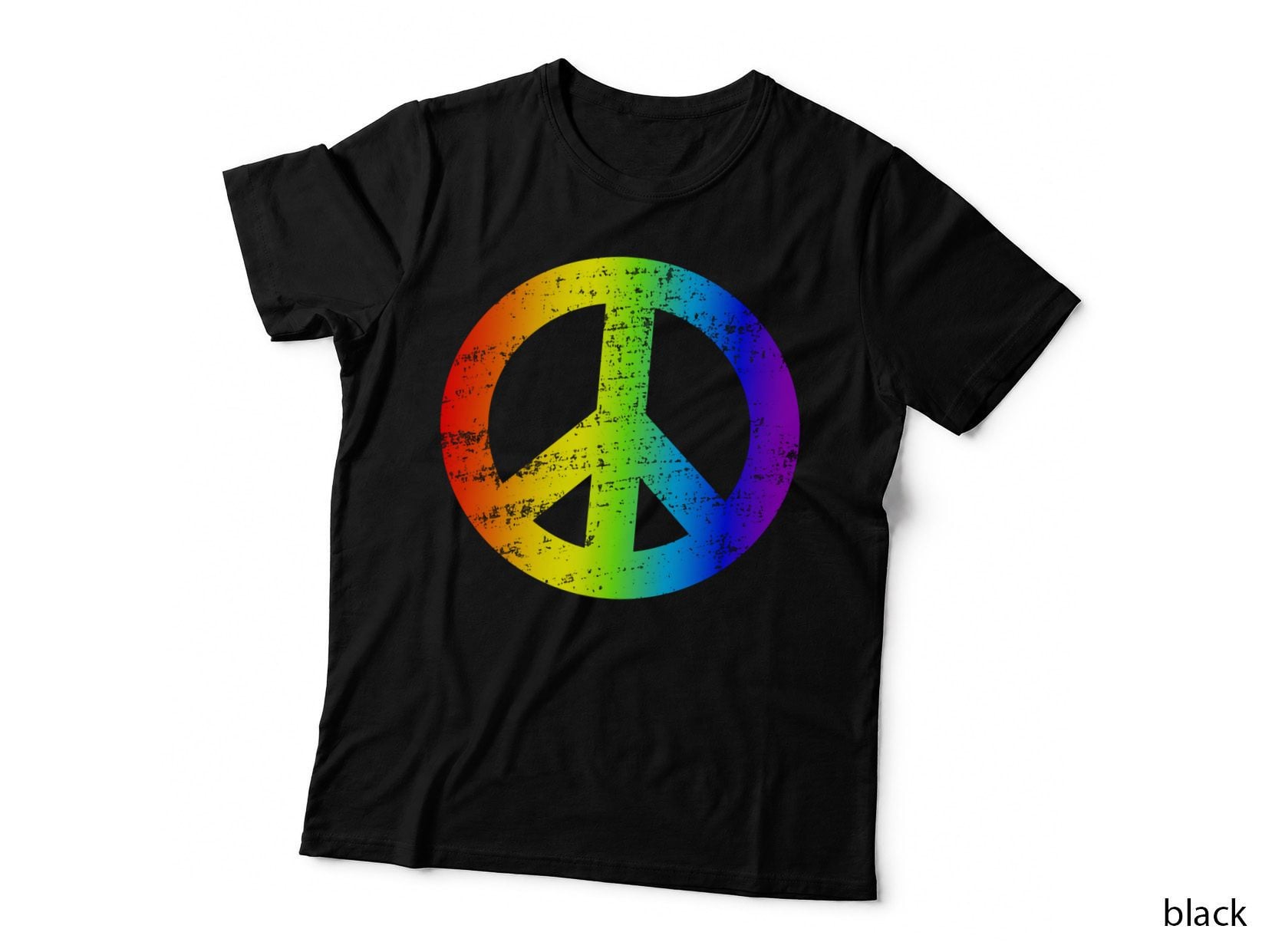 Peace Sign Groovy Tie Dye Hoodies, Throwback, Retro Style T-Shirt