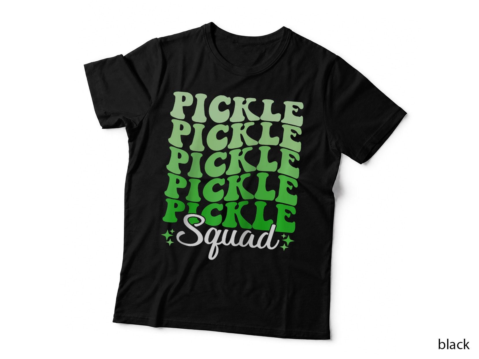 Pickle Squad Cucumber Pickle Vegan Retro Groovy Pickle T-Shirt