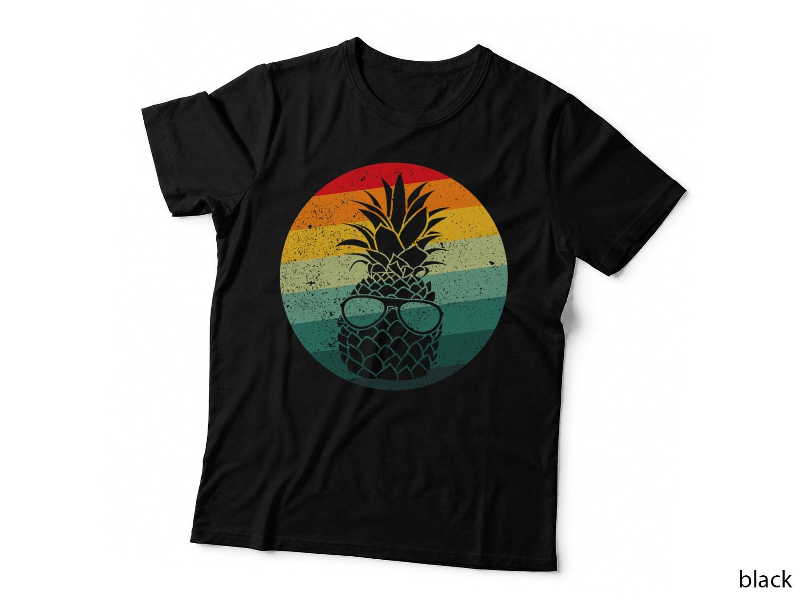Pineapple Fruit 70s 80s Retro Style for Men Women and Kids T-Shirt
