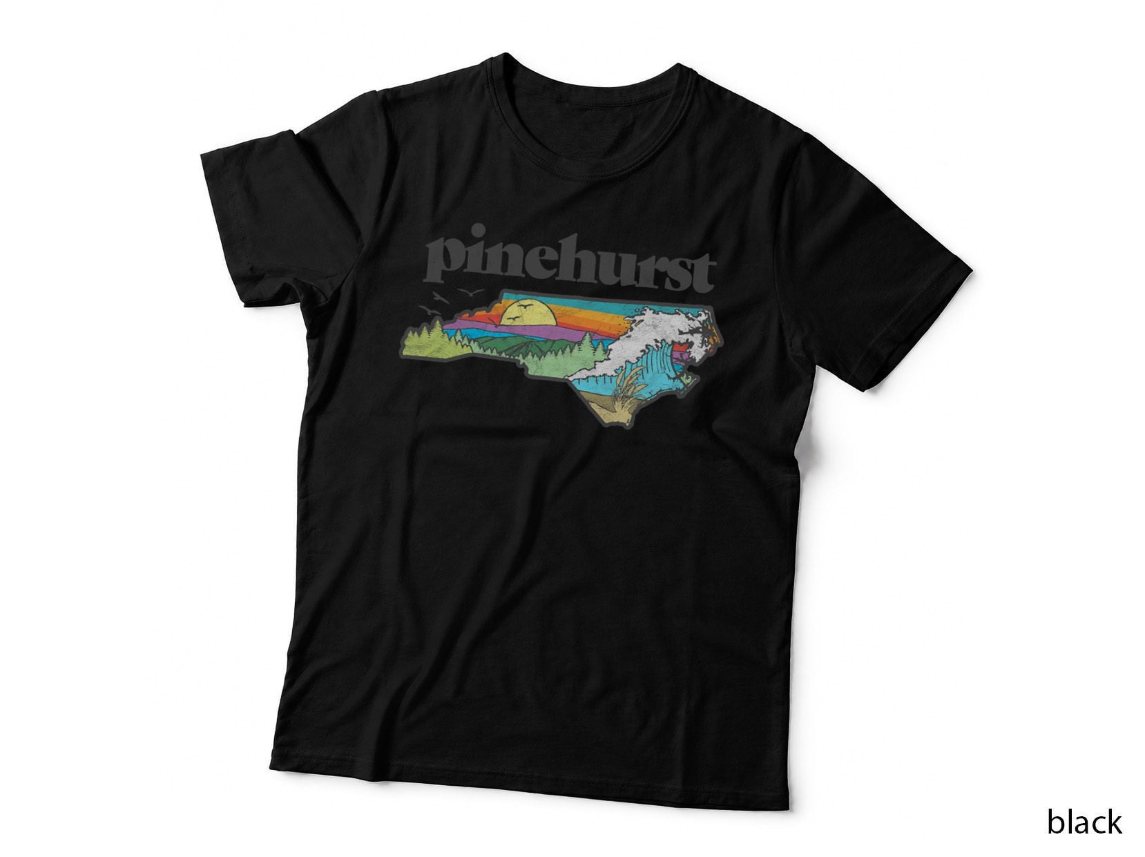 Pinehurst North Carolina Outdoors Retro Nature T-Shirt