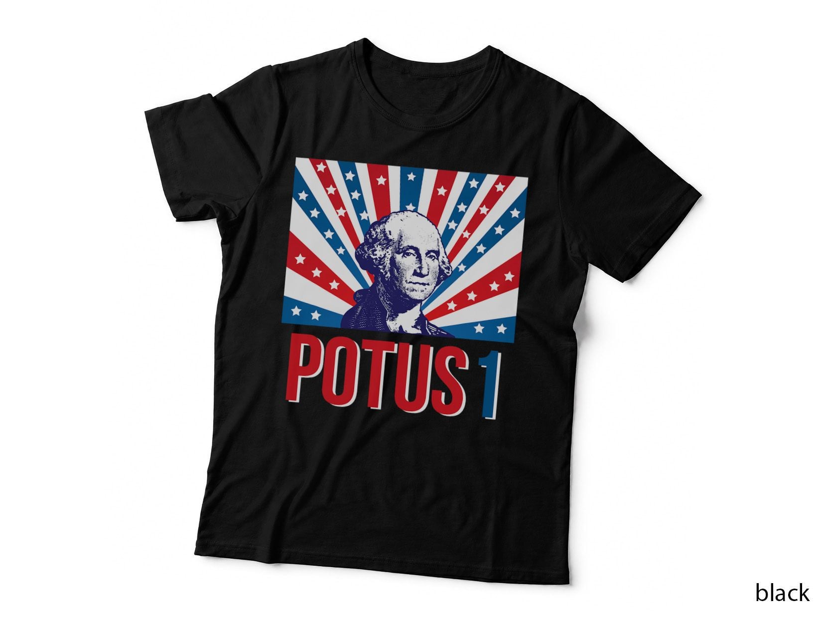 Potus 1 George Washington Retro T-Shirt