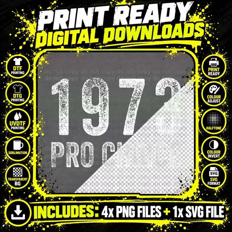 Pro Choice 1973 Rights Feminism Roe V Wade Vintage Png SVG Digital Bundle