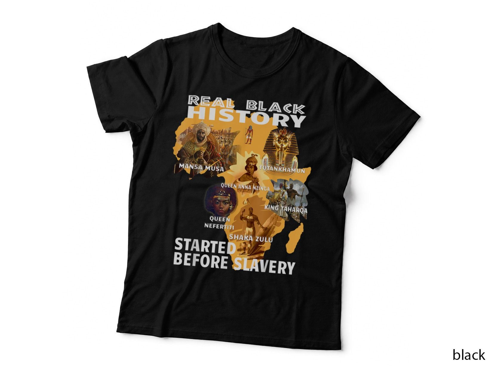 Real Black History Started Before Slavery Vintage African T-Shirt