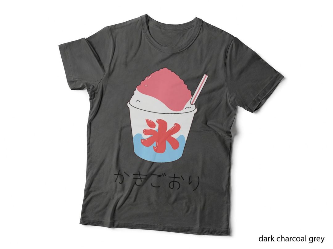 Retro Japanese Shaved Ice Kakigori Japan Dessert 70s 80s 90s, Apparel T-Shirt