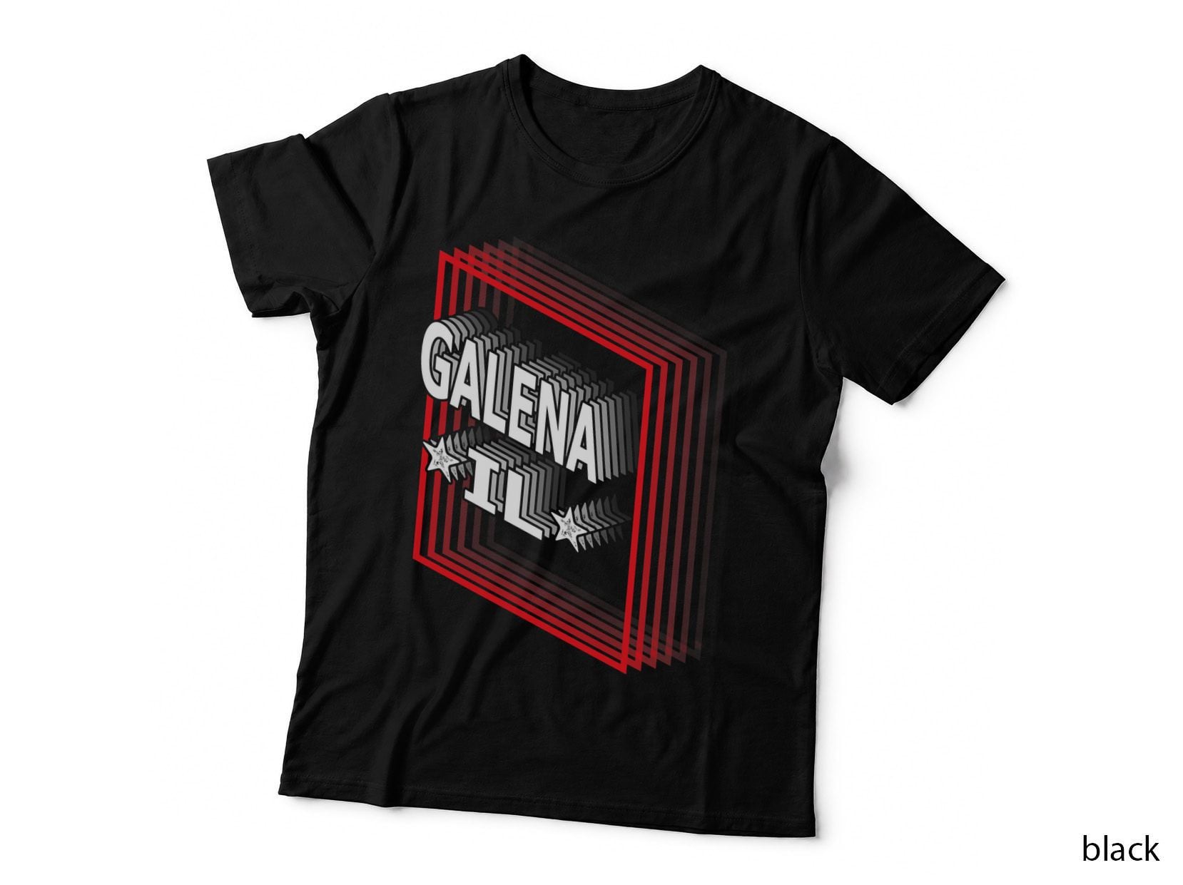 Retro Vaporwave Galena Illinois IL T-Shirt