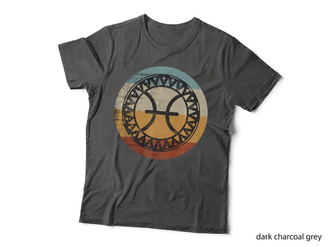 Retro Vintage Horoscope Zodiac Sign Pisces, Retro T-Shirt
