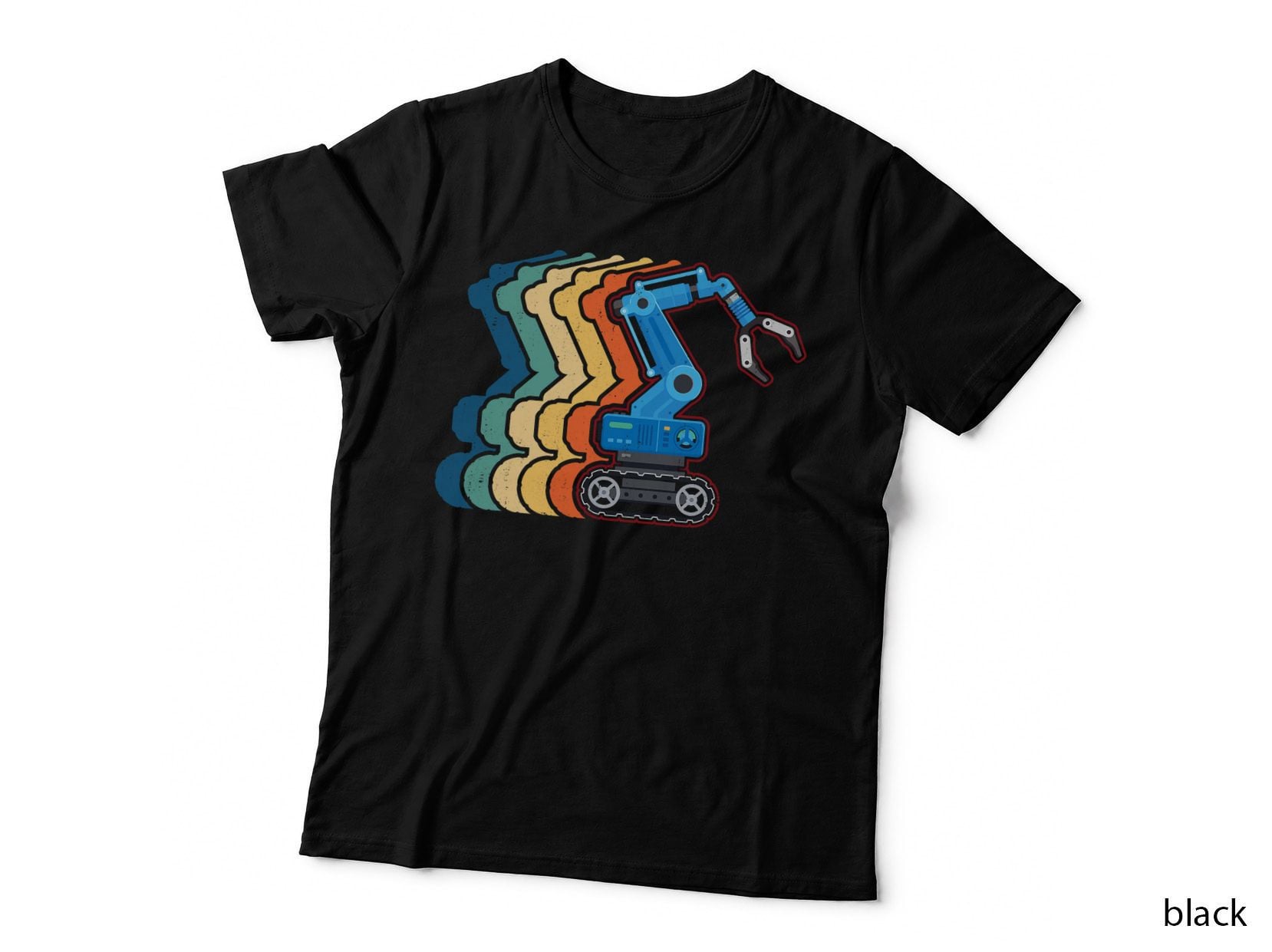 Robot Robotics Engineer Retro Vintage T-Shirt