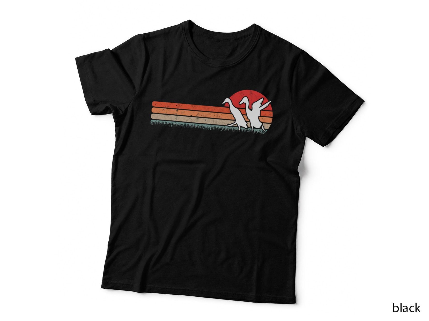 Running Duck Retro Runner Duck Vintage T-Shirt