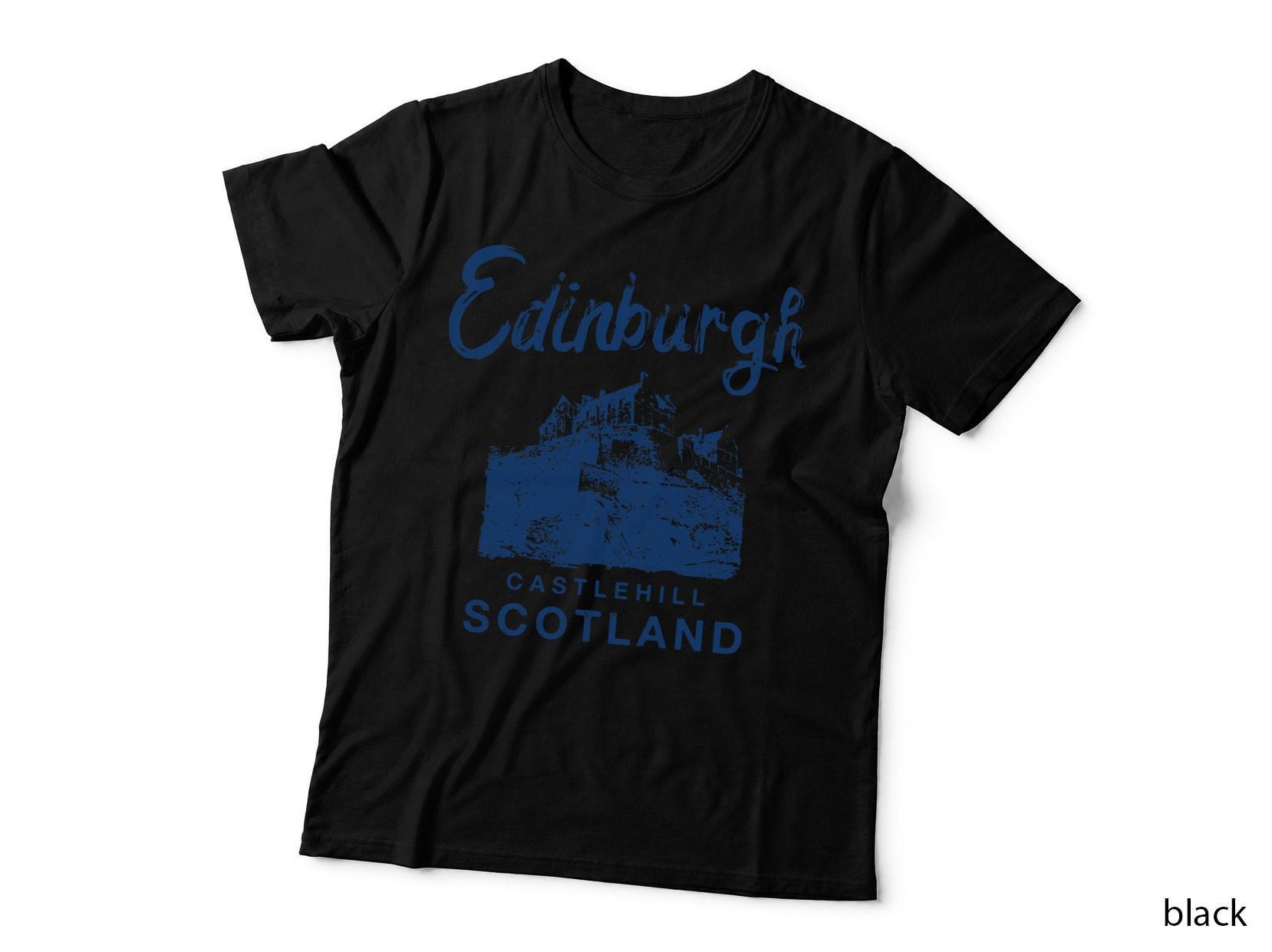 Scotland Edinburgh Castle Scottish Travel Vintage T-Shirt