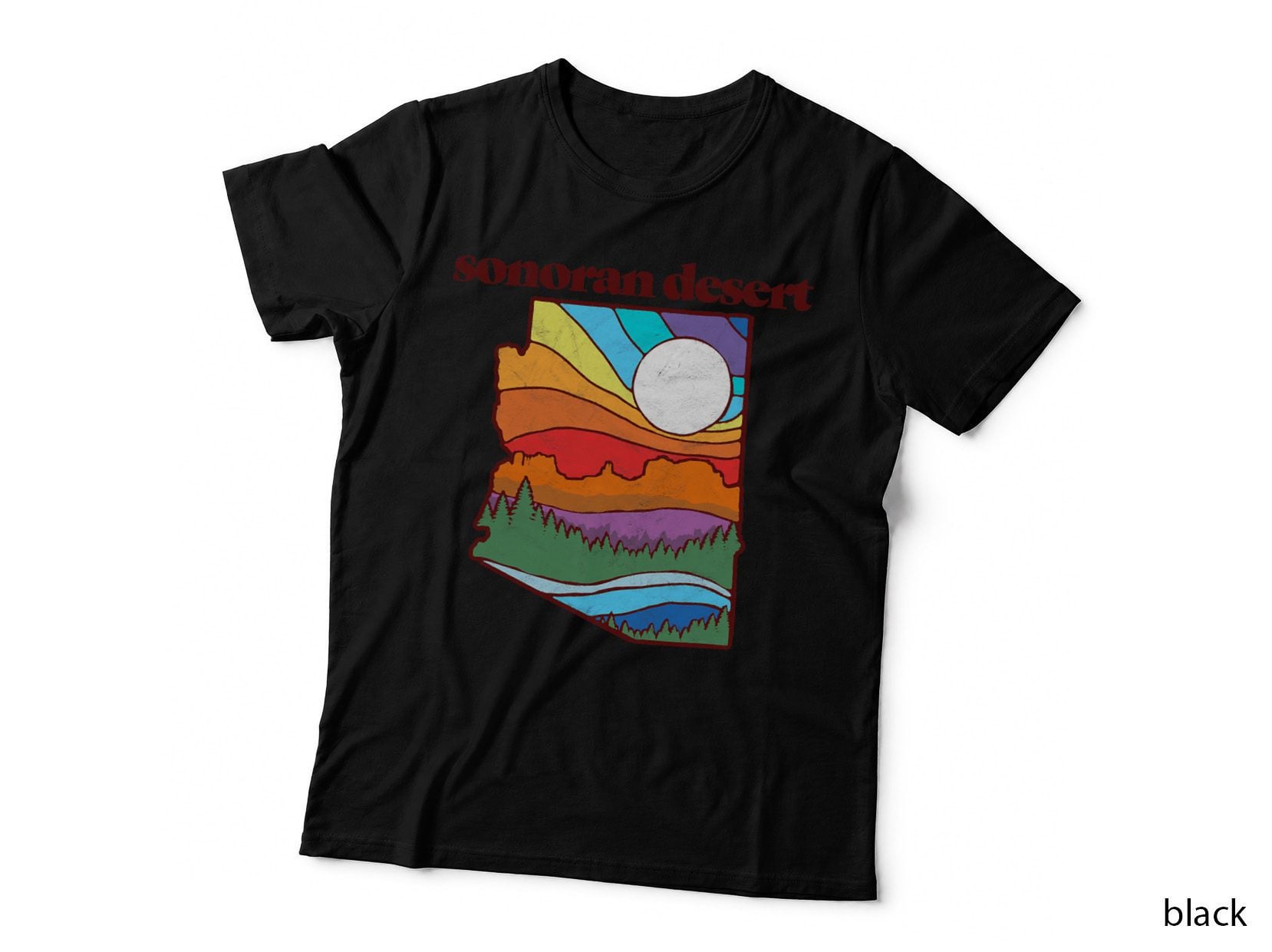Sonoran Desert Arizona Vintage Nature Design Outdoor T-Shirt