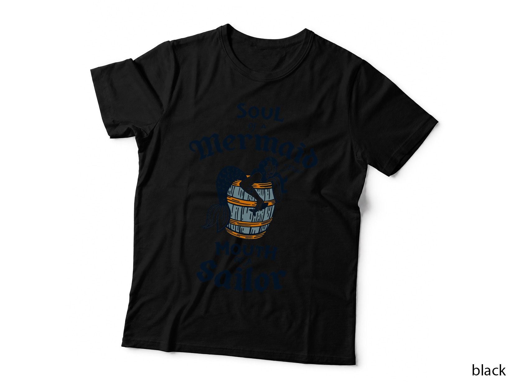 Soul of a Mermaid, Mouth of a Sailor Cute Vintage Nautical T-Shirt