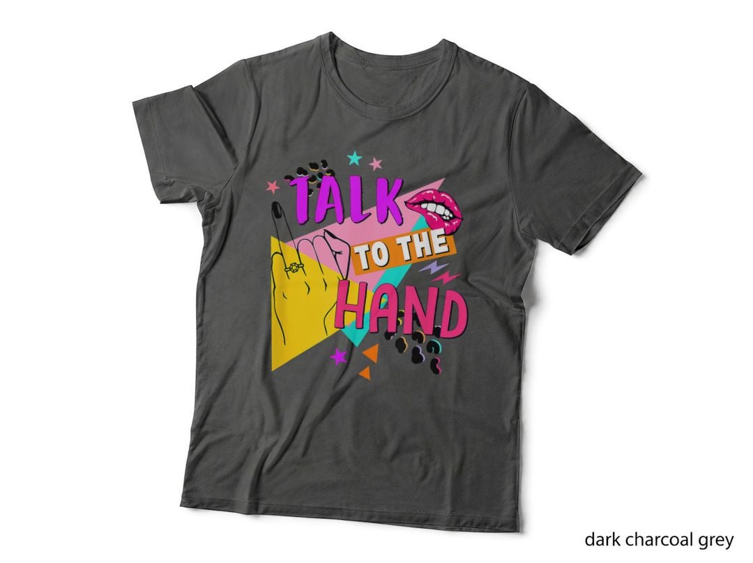 Talk to Hand Bride Retro 90s Bachelorette Bridal Engagement T-Shirt
