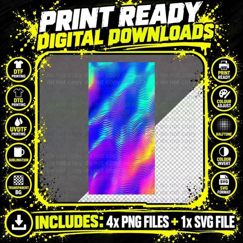 Vaporwave Colorful Aesthetic Vintage Synthwave Retro Png SVG Digital Bundle