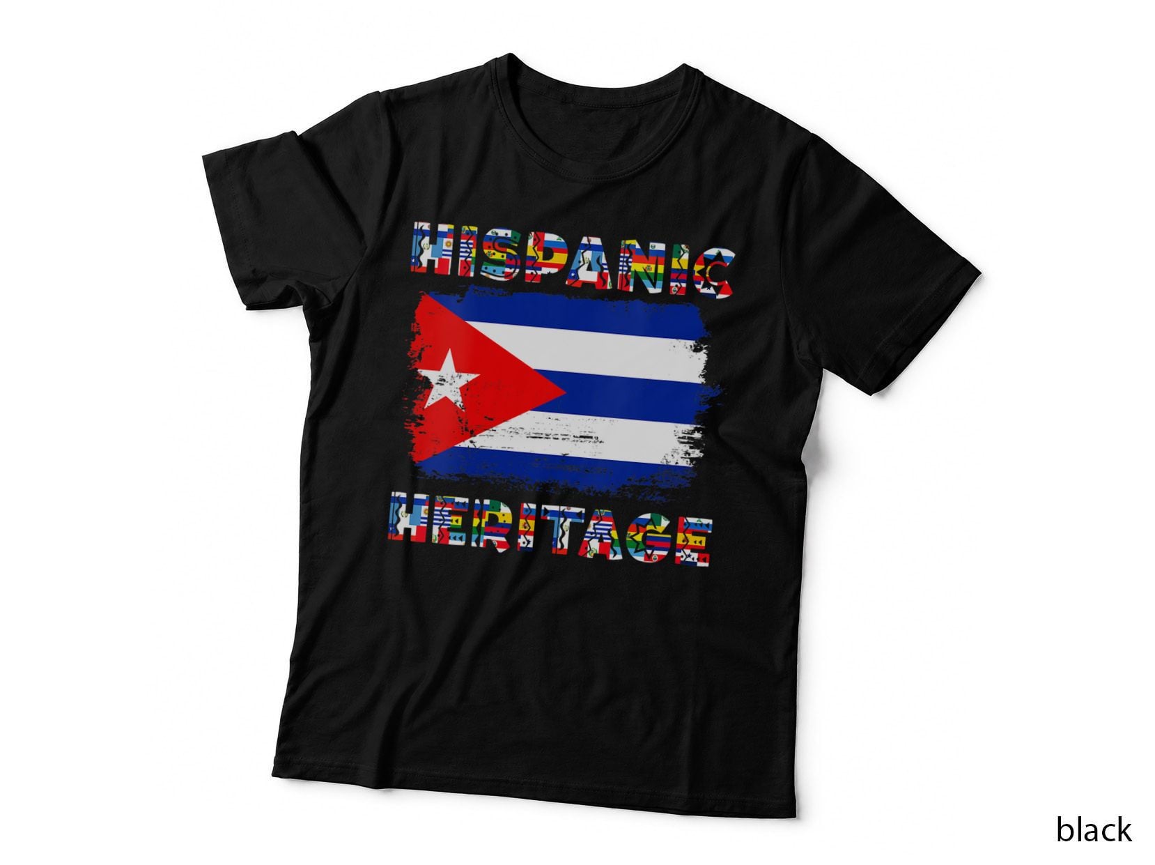Vintage Cuba Cuban Flag Hispanic Heritage Month, Vintage T-Shirt