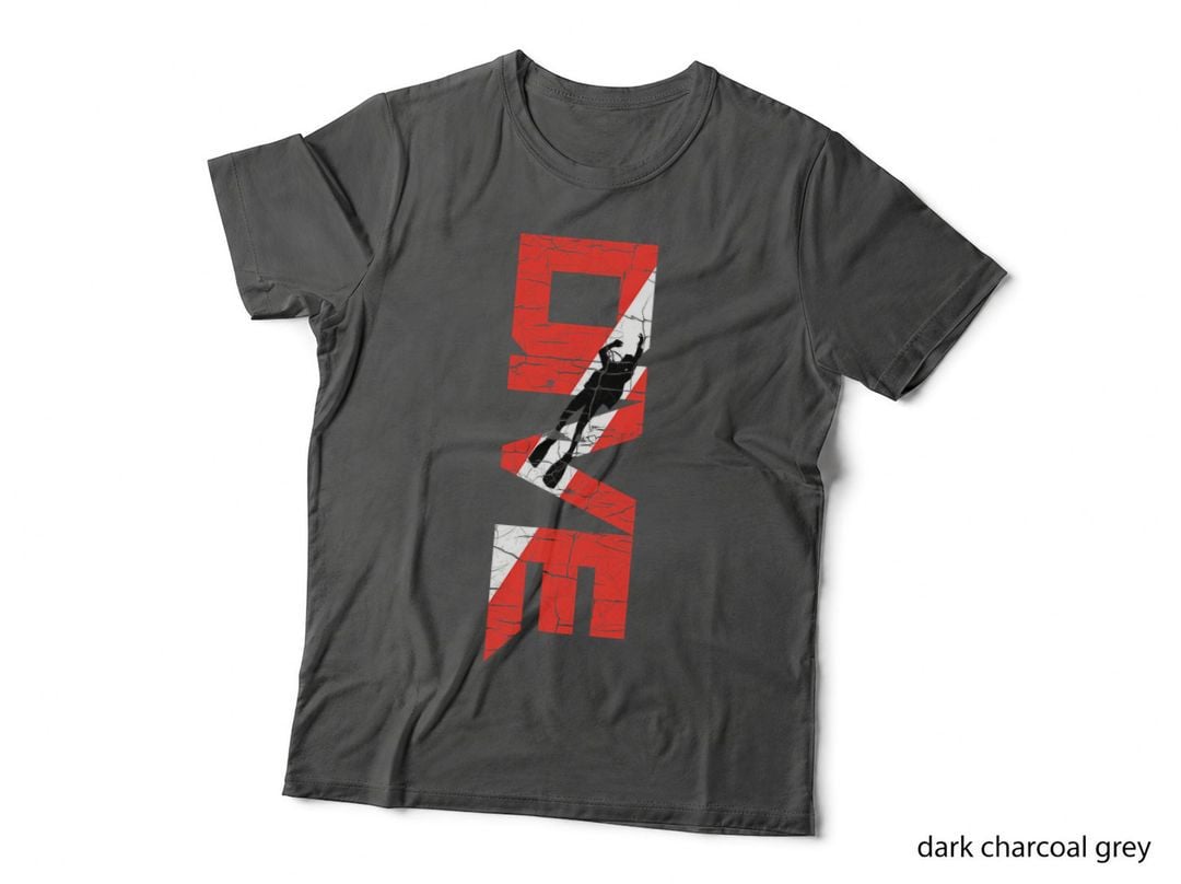 Vintage Distressed Scuba Diving T-Shirt-DIVE T-Shirt