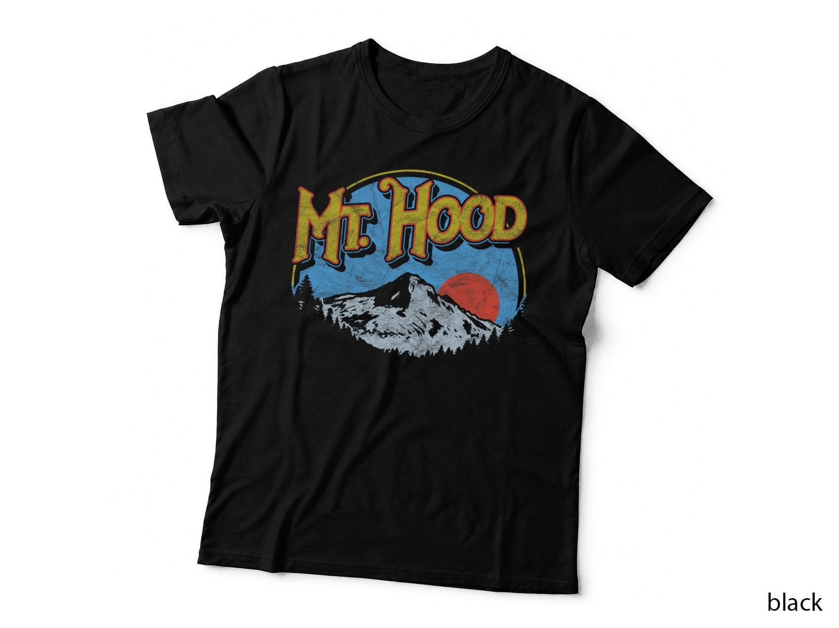 Vintage Mt Hood Oregon Nature & Outdoors Retro Graphic T-Shirt