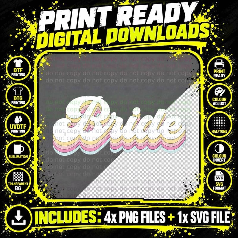 Vintage Retro Bride Bridal Bachelorette Party Matching Png SVG Digital Bundle