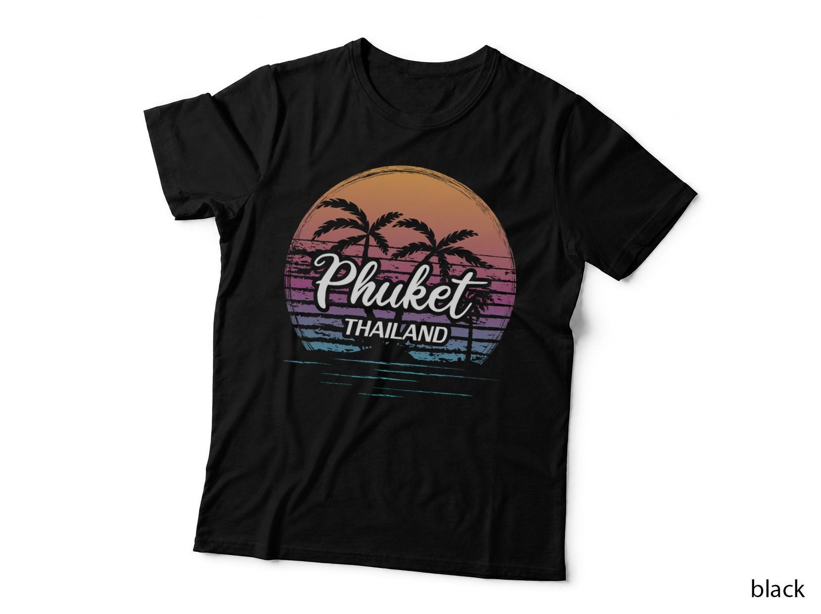 Vintage Thailand Vacation Travel Asia Thai Beach Phuket T-Shirt