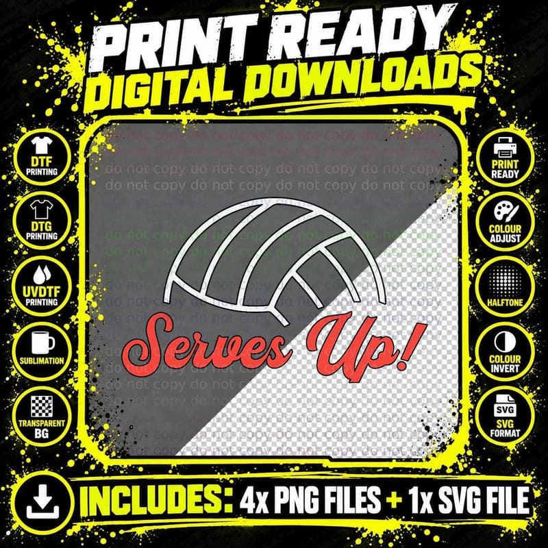 Volleyball Serves up Vintage Players Beach Volleyball Png SVG Digital Bundle
