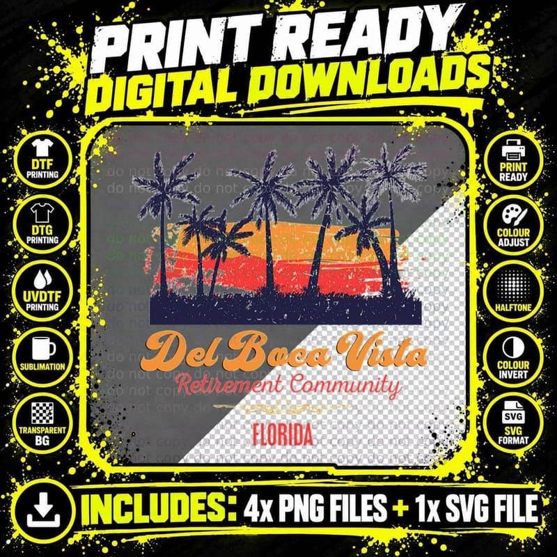 Del Boca Vista Classic T-Shirt Png SVG Digital Bundle