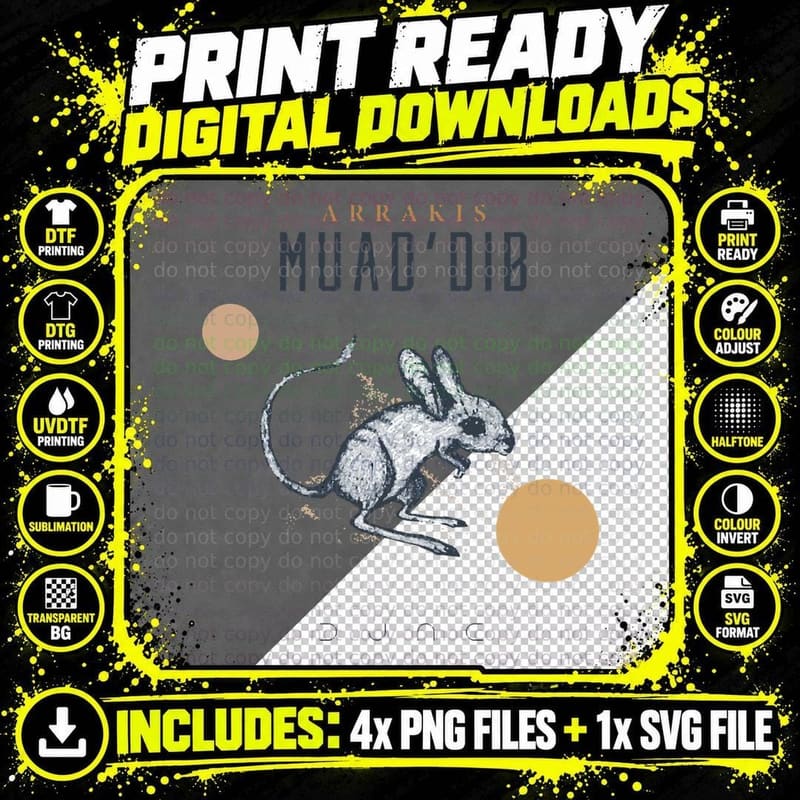 Dune 2020 Muad& 39, Dib Classic T-Shirt Png SVG Digital Bundle